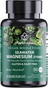 PlantFusion Vegan Magneesium kompleks 375mg mereveest, biosaadav meremagneesium fermenteeritud orgaanilise kogutoidu seguga, mitte-GMO, lihaste ja lõõgastuse tugi, 120 Cap