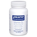 Puhas kapseldamine Vitamiin D3 125 mcg (5000 RÜ) - täiendus luu, liigese, rinna, südame, koloonia ja immuunsüsteemi tervise toetamiseks * - D-vitamiiniga - 250 kapslit