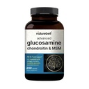 NatureBell Advanced Glükosamiin Chondroitin & MSM - 240 kapslit - 10-in-1 liigese tugikompleks * - sisaldab hüaluroonhapet, kurkumit, glükoosamiini, kollageeni ja muud