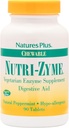 NaturesPlus Nutri Zyme - 90 närimistabletti, piparmündi maitse - taimetoitlane ensüümi lisand bromelaini ja papaiiniga, looduslik seedesüsteem - gluteenivaba - 45 serveerimist