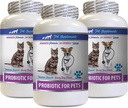 Kassid Bad Breath Home Remedy - PROBIOTICS for Lemmikloomad - Koerad Kassid - Bad Gas and Breath Ravib - Advanced Immune Boost - Kass Seedetrakti abimees - 3 pudelit (180 Treats)