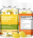 60 Count Magnesium Glycinate Gummies 400mg w / Ashwagandha Supplement - Sugar Free Tsink Magneesium Glycinate Supplement Ashwagandha Gummies täiskasvanutele Ananassimaitse