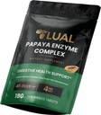 LUAL Papaya Ensüümikompleks – Näritavad tabletid koos papaiini, bromelaini ja seedeensüümidega – toetab seedimist ja toitainete imendumist – looduslik papaia maitse – 180 krahv