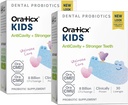 OraTicx Kids Hambaravi probiootikumid anti-Cavity + terved hambad ja igemed, 8 miljardit CFU Probiootikumid Suuõõne Tervis, Jogurt Flavor 2-Pack