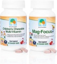 Tõsta neid hästi Mag Focus | Maganesiumtsitraat & B-6 lastele | Looduslik maasikamaitseline Magneesium Fookuslisandid ja suurepärane maitse närimismultivitamiin lastele Bundle