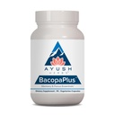 Ayush maitsetaimed BacopaPlus - Bacopa toidulisandid, orgaaniline Bacopa mälu ja fookuse jaoks, kognitiivsed tugipillid täiskasvanutele Ginkgo, Gotu Kola, Ashwagandha - 90 taimset kapslit (1 loend)