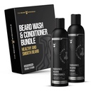 Habemevõitlus - Radiance Beard Wash & Conditioner Bundle - Silver Collection - Pack of 2, Viking Storm - toitev, puhastav, pehmendab ja tugevdab habe - Beard Wash ja konditsioneer meestele