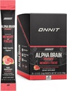 ONNIT Alpha Brain Instant - Ruby Grapefruit Maitse - Nootroopne Aju Booster Mälu Lisand - Ajutugi Keskendumisele, Energiale Ja Selgusele - Alpha GPC Koliin, Kasside Küünis, L-Theanine, Bacopa - 30ct