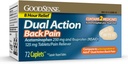 GoodSense Dual Action Acetaminophen and Ibuprofen (NSAID) tabletid, 250 mg / 125 mg, Seljavalu, 72 krahv