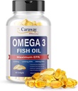 Omega 3 kalaõli 2000mg- Pharmaceutical Hinne. 1000mg EPA 500mg DHA. Burpless kapslid ilma kala maitseta. Kõik looduslikud, orgaanilised, mitte GMO-d, gluteenivabad meestele ja naistele.
