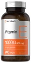 Horbäach Vitamiin E 1000 RÜ Softgel Kapslid | 200 Arv | Mitte-GMO, Gluteenivaba, säilitusainevaba | E-vitamiini õli