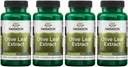 Swanson Olive Leaf Extract kapslid 20% Oleuropein - (60 kapslit, 750 mg igaüks) 4 pakendit