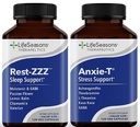 LifeSeasons Anxie-T koos Rest-ZZZ-ga - toetab meeleolu ja vaimset keskendumist - tunne rahu ja lõdvestunud - leevendab pinget ja närvilisust - Ashwagandha, Kava, GABA ja L-Theanine - 240 kapslit