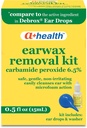 A + Health Earwax Eemaldamiskomplekt, karbamiidperoksiid 6,5%, valmistatud USA-s, tilgad ja kõrvaklapi süstal, 0,5 ühikut