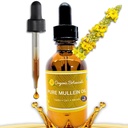 Puhas orgaaniline Mullein Oil - Orgaaniline Mullein Kõrvaõli tilgad - Looduslik Kõrvahooldus lahendus Earaches, Tinnitus, ja lapsed - Taimne Mullein ekstrakti vedelik rahustav Relief (2 oz)