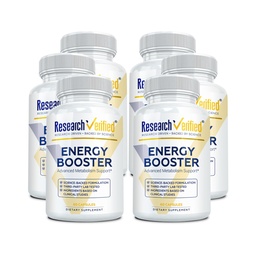 Teadusuuringud Kinnitatud Energia Booster - Natural Energy Support - 360 kapslit - Kofeiinivaba - B-vitamiinid ja Adaptogeenid - 6 kuu pakkumine