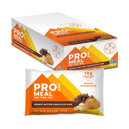 PROBAR - toidubaar, maapähklivõi šokolaadikiip, GMO-vaba, gluteenivaba, tervislik, taimepõhine kogu toidu koostisosa, looduslik energia (12 loend)