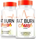 (2 Pack) Fat Burn Combo kapslid, FatBurn Combo Keto valem, kõik looduslik kaalulangus täiendus saavutada terve välimusega keha, Keto Fitness pillid, ametlikud ülevaated (120 kapslit)