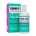 NovaFerrum Yummy 16 Fl Oz | Vedel raualisandi vanustele 4 & kuni 18mg rauda / Tbsp | Gluteenivaba | Suhkruvaba | Vaarikaviinamarja