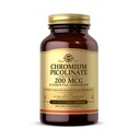 Solgar Chromium Picolinate 200 mcg, 180 köögiviljakapslid - toetab tervislikku veresuhkur Metabolism - Non-GMO, Vegan, Gluteenivaba, Piimavaba, Kosher - 180 Servings