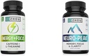 Zhou Caffeine 100mg L-Theanine 200mg Nootropic 60 kapslid ja Neuro Peak Brain Support DMAE Bacopa 30 kapslid