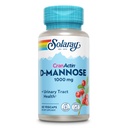 Solaray D-Mannose 1000mg koos CranActin Cranberry ekstrakt - D Mannose Cranberry Supplement koos C-vitamiini - toetab kuseteede ja põie tervist - Vegan, 60 päeva garantii, 30 Servings, 60 VegCaps