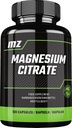 Magneesiumtsitraat 120mg + vitamiin B6 (P-5-P) 3mg, 120 vegankapslit, 4 kuud tarnimine, magneesiumi orgaaniline vorm - luu tugevuse ja närvisüsteemi toetamine - MZ