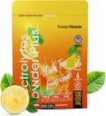 PowderVitamin Electrolytes Powder Plus (100 Servings) Black Tea Lemonade Elektrolüüt Pulber Nullkalor Keto,0 Suhkur, No Maltodekstriin,1000mg Kaalium,120mg Kaltsium,120mg Magneesium, Hüdratsioonipulber