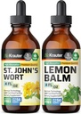 BIO KRAUTER naistepuna tinktuur 4 Fl. Oz. & Lemon Balm tinktuur 4 Fl. Oz.