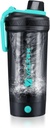 VOLTRX Shaker Bottle, Gallium USB C taaslaetav elektrivalgu segisti, Shaker Cups valgu ja toidu asendamise raputamine, BPA vaba, valmistatud Tritan, 24oz