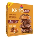 Atkins Caramel Mandli klastrid, Gluteenivaba, kõrge kiudaine, 1g suhkur, 2g Net Carb, Keto Sõbralik, 8 krahv