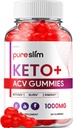 Pure Slim Keto ACV Gummies - Advanced Formula PureSlim Keto Plus ACV Gummies Apple Siider Äädikas Pure Slim ACV Gummies Dietary Supplement Reviews Mehed Naised (60 Gummies)