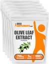 BulkSupplements.com Olive Leaf Extract Pulber - Taimne täiendus, Antioksüdant Allikas, Olive Leaf Pulber - Gluteenivaba, 750mg per Serving, 1kg (2,2 naela) (pakk 5)