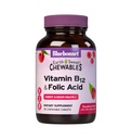 BlueBonnet Nutrition Earth Sweet Vitamiin B12 & Foolhappe närimistabletid, Sojavaba, Gluteenivaba, Vaarika 90 Count (Pack of 1)