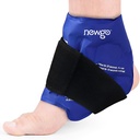 NEWGO Ankle Ice Pack Wrap Sprended Relief, Ice Pack for Ankle Inuries Reusable, Cold Therapy for Ankles turse, Post Surgery Recovery - Sinine