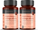 pureclinica kõrge potents Ginkgo Biloba 30 000 mg x 180 tabletti (2 pudelit 90) - 6 kuud pakkumine - 5 korda konkurentide toodete tugevus