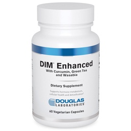 Douglas Laboratories DIM Enhanced - toetab hormoonide tasakaalu, rakulist tervist ja detoksi * - antioksüdantide, rohelise tee ekstrakti ja Wasabia - 60 taimekapslit