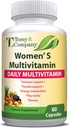 Tomy & Company Gluteenivabad taimsed naiste multivitamiinid tsink, B6, B12, biotiin ja rohkem - juuksed, nahk ja küüned, luu tervis, immuuntoetus, naiste igapäevased vitamiinilisandid kapslid