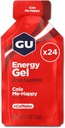 GU Energy Original Sports Nutrition Energy Gel, Vegan, Gluteenivaba, Kosher ja piimavaba on-the-Go energia iga treeningu jaoks, 24-Count, Cola Me-Happy