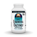 Allikas Naturals Essential Enzymes 500mg, Bio-joondatud Multiple Enzyme Supplement Taimne kaitse seedimine, gaas, Kõhukinnisus ja Bloating Relief - Seedetrakti Abi * - 360 kapslit, 360 Servings