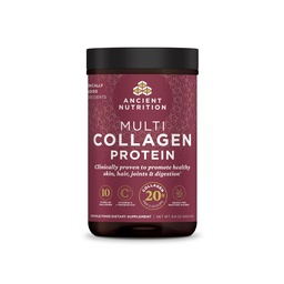 Ancient Toitumine Hüdrolüüsitud Kollageen Peptiidid Pulber, Maitsestamata Multi kollageeni Pulber Pakendid Naistele ja Meestele C-vitamiini, 24 Servingud, Toetab Naha Ja Küüned, Soolestiku Tervis