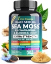 Sea Sammal ekstrakt, Black Seed Oil, Ashwagandha, Kurkum & More - 10-in-1 taimsete täiendada Black Pepper & Elderberry - 60 kapslit