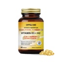 Vitamiin D3 + K2 5000 RÜ - Liposomaalne tehnoloogia täiustatud imendumiseks - MK-7 vitamiin K2 100mcg - toetab luu ja kaltsiumi ainevahetust - D3K2 täiendus meestele ja naistele - 90 Softgels