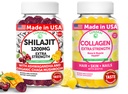 Lunakai USA Made Shilajit & Collagen Extra Tugevus Gummies Bundle - energia, juuksed, nahk ja küünte tugi - maitsev ja mitte-GMO