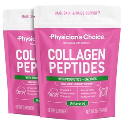 Kollageenpeptiidide pulber - hüdrolüüsitud valk (tüüp I & III) - seedeensüümid - Keto kollageeni pulber naistele ja meestele - juuksed, nahk, liigesed ja treeningu taastamise abi - Grass Fed, mitte-GMO - Kahepakend