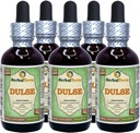Dulse (Palmaria Palmata) glütseriit, orgaaniline kuivatatud lehed Alkoholivabad vedelikuekstrakt (kaubanimi: HerbalTerra, uhkelt valmistatud USAs) 5x2 fl.oz (5x60 ml)