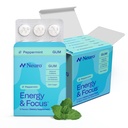 NeuroGum Energy & Focus Gum (54 Count-6 Pack, Piparmünt) | 40mg looduslik kofeiin + L-Theanine + Vitamiin B12 & B6 + ksülitool | Suhkruvaba Nootroopne Kognitiivne Aju Performance Supplement