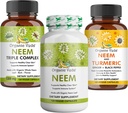 Premium Neem & Turmeric Supplement Bundle - 2-in-1 kapsli valem naha tervise, immuunsuse ja puhastuse toetuseks