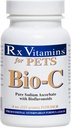 Rx Vitamiinid Bio-C - C-vitamiin koertele ja kassidele - sidruni bioflavonoididega allergia leevendamiseks - Immuunsüsteemi tugilisand - soodustab tervislikku karva ja nahka - ühine lisa - 4 oz
